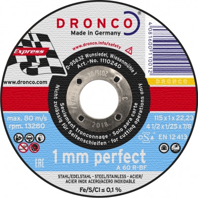 ДИСК ЗА МЕТАЛ 115X1.0X22.23 PERFECT EXPRESS A 60R